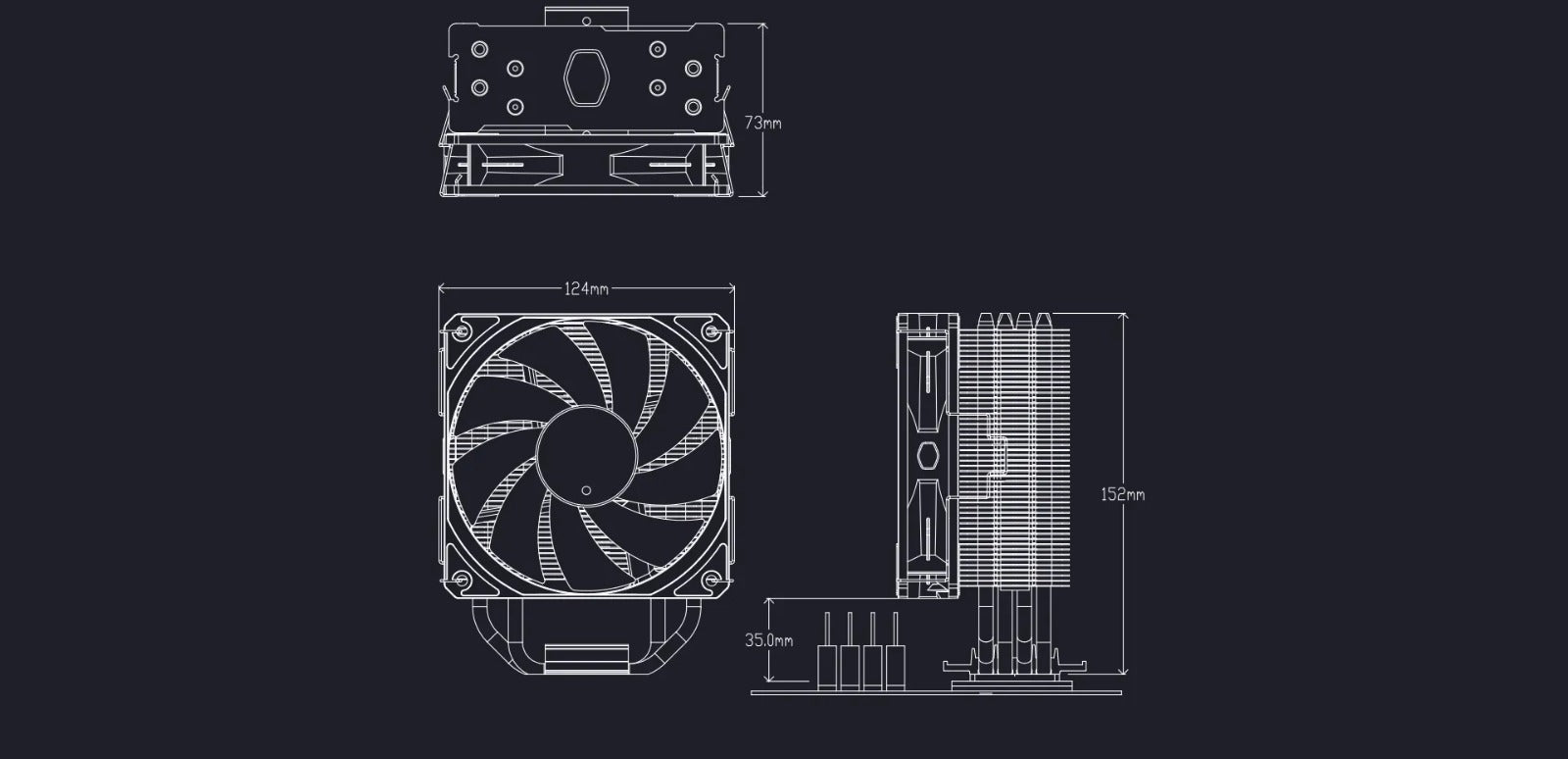 Disipador Spectrum V3 RGB Cooler Master