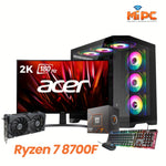 Combo Ryzen 7 8700F con Acer 27" 2K