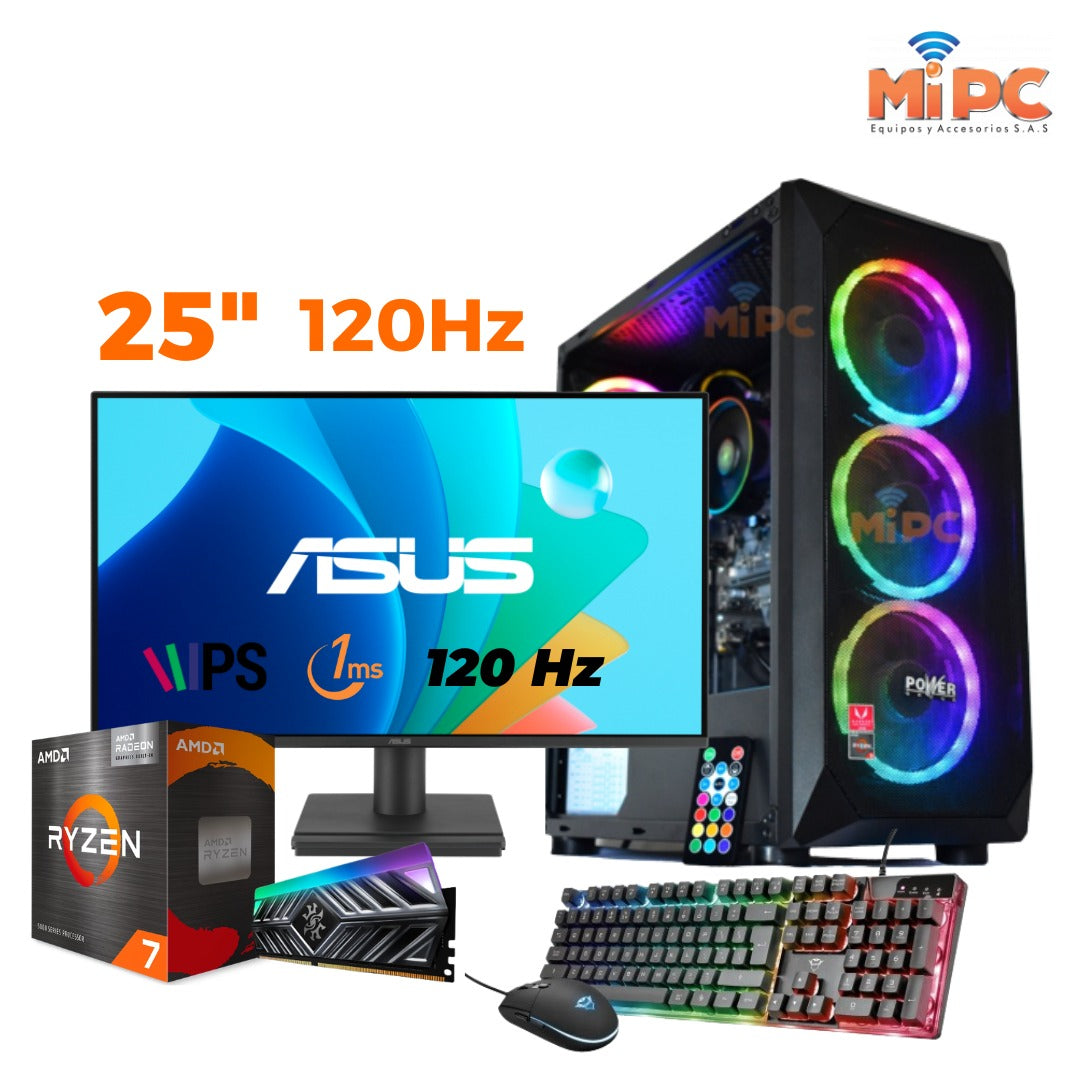 Computador Gamer Ryzen 7 8700F / Tarjeta de Video RTX 4060