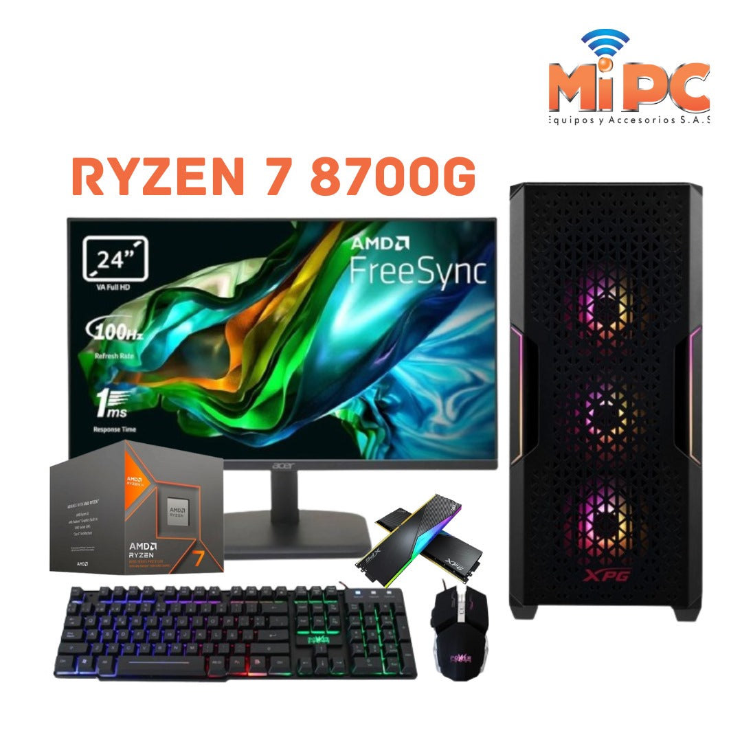 Computador Gamer AMD Ryzen 7 8700G