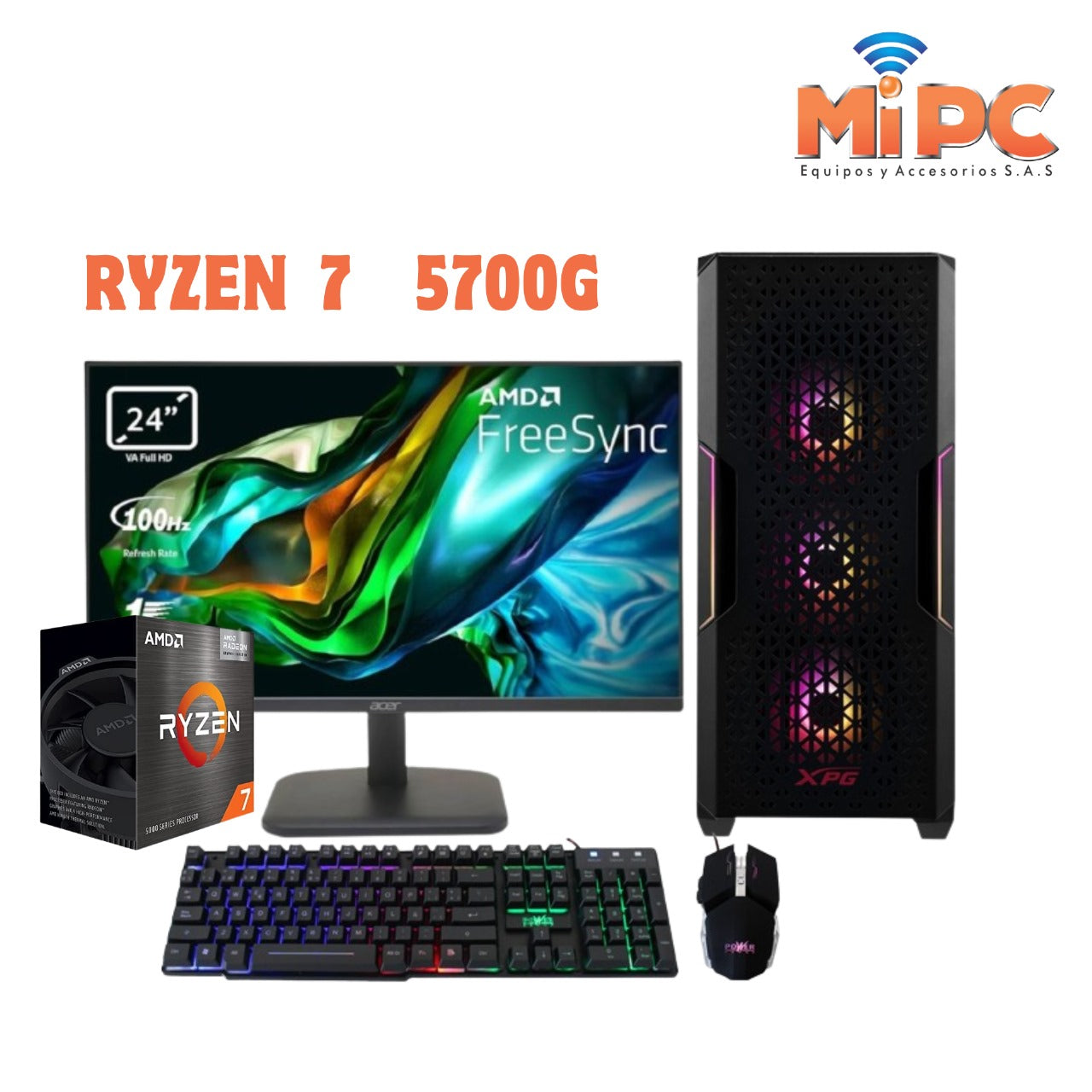 Computador Gamer AMD Ryzen 7 5700g