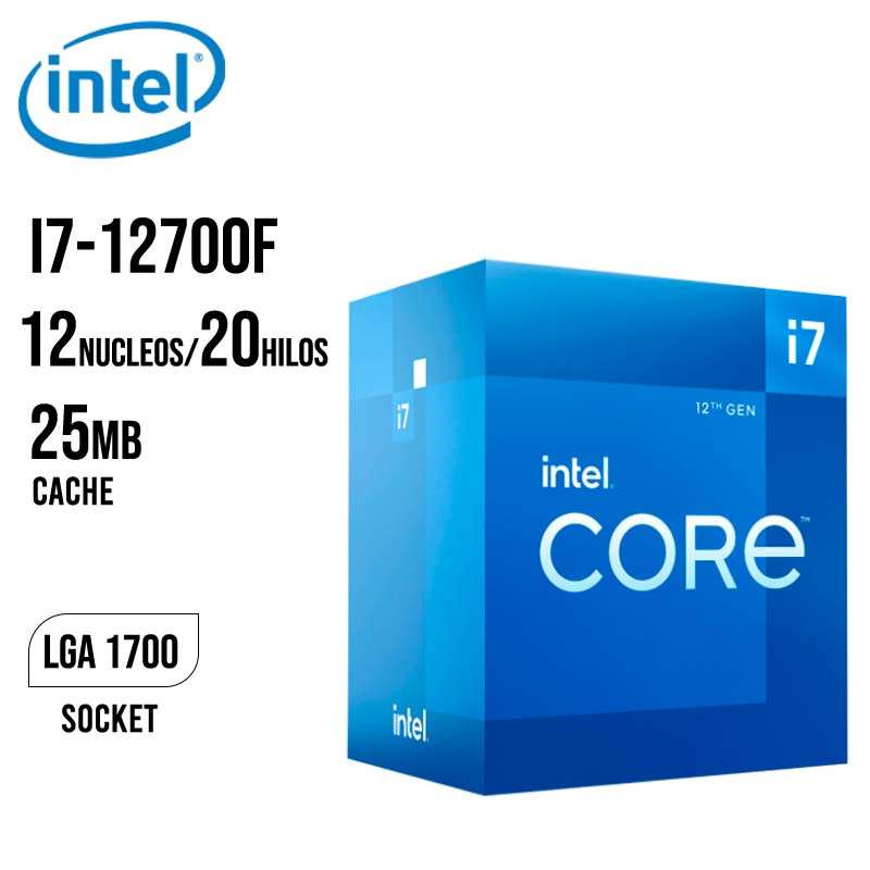 Procesador Intel Core i7 12700f